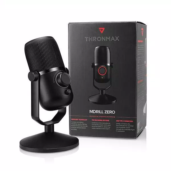 Microphone Thronmax Mdrill Zero Jet Black (Nguồn: Internet). Microphone Thronmax Mdrill Zero Jet Black (Nguồn: Internet).