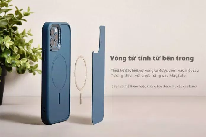 Vòng nam châm giúp bạn có thể sử dụng bộ sạc không dây MagSafe mà không cần tháo ốp (Ảnh: DevilCase). Vòng nam châm giúp bạn có thể sử dụng bộ sạc không dây MagSafe mà không cần tháo ốp (Ảnh: DevilCase).
