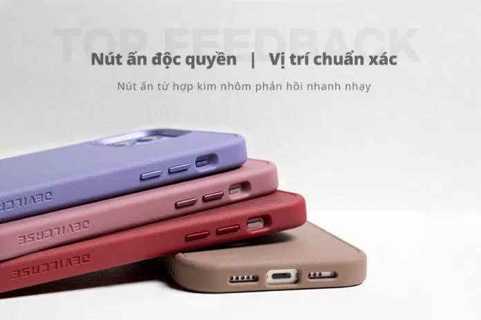 Dù làm bằng chất liệu gì, ốp DEVILCASE luôn có các nút bấm rất nhạy và lỗ cắm được tính toán chuẩn xác để người dùng cảm thấy thoải mái nhất (Ảnh: DevilCase). Dù làm bằng chất liệu gì, ốp DEVILCASE luôn có các nút bấm rất nhạy và lỗ cắm được tính toán chuẩn xác để người dùng cảm thấy thoải mái nhất (Ảnh: DevilCase).
