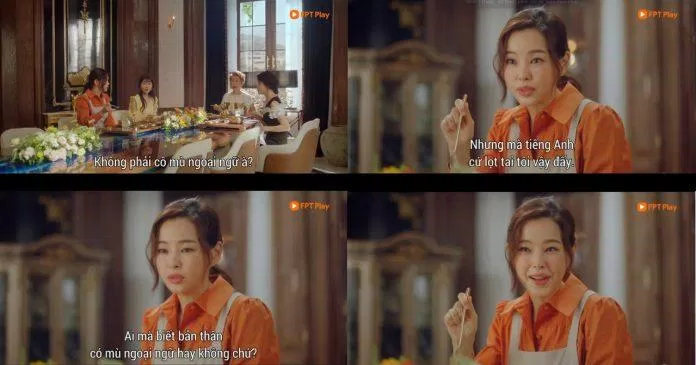 Khi mẹ và chị em chồng dùng tiếng Anh nói xấu, Kang Mina bóc mẽ luôn. Ảnh: BlogAnChoi)