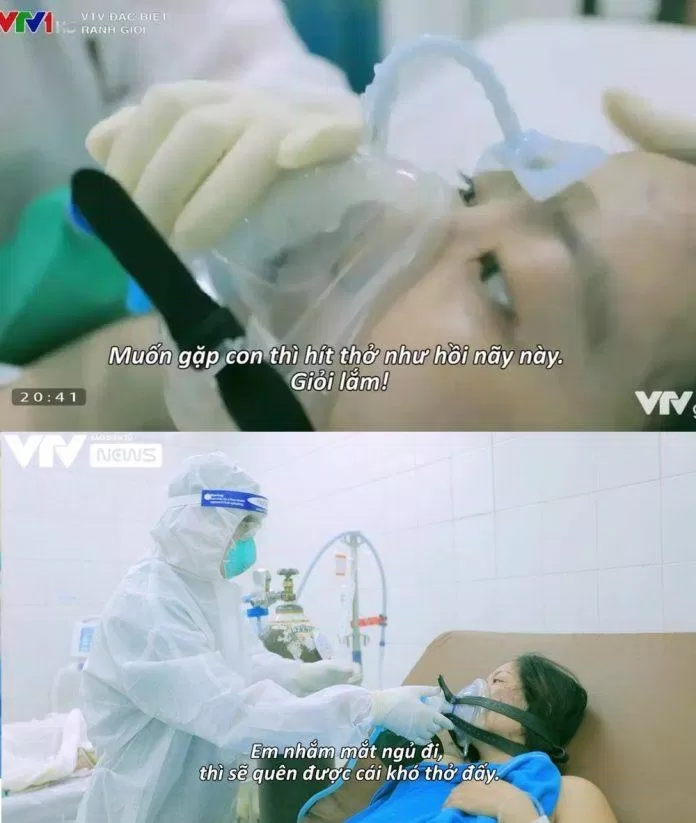 Bộ phim ghi lại hành trình chống dịch của các bác sĩ và bệnh nhân tại tâm dịch TP.HCM.  Hồ Chí Minh.  (Ảnh: VTV)