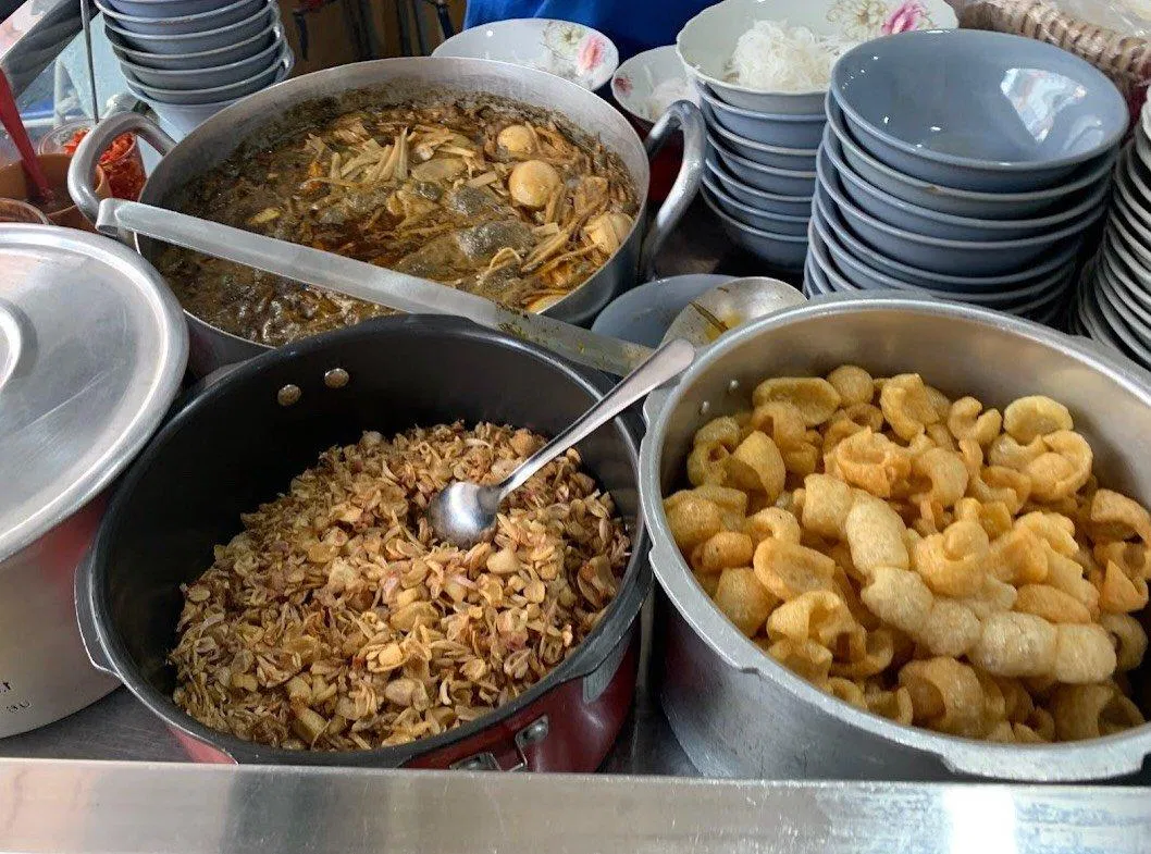 Quầy bún cua, (Ảnh: Internet)