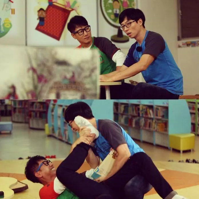 Thú vui của Jae Suk là trêu chọc "Mũi to" (Nguồn: Internet). Thú vui của Jae Suk là trêu chọc "Mũi to" (Nguồn: Internet).