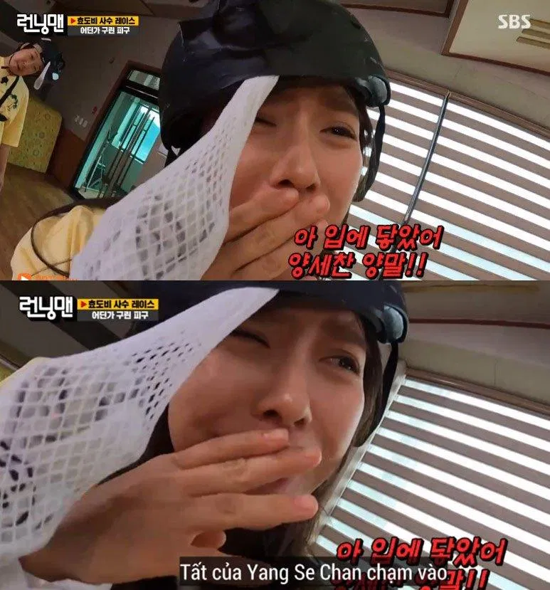 Running Man bị lên án với những trò chơi mất vệ sinh trong tập 566. (Ảnh: Internet). Running Man bị lên án với những trò chơi mất vệ sinh trong tập 566. (Ảnh: Internet).