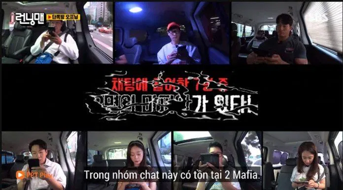 Running Man tập 570 với chủ đề truy tìm mafia. (Ảnh: Internet). Running Man tập 570 với chủ đề truy tìm mafia. (Ảnh: Internet).