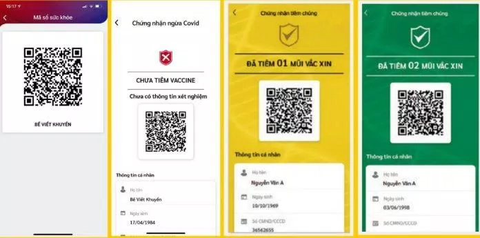 Mã QR và các chứng nhận thông tin tiêm vaccine COVID-19 (Ảnh: Internet). Mã QR và các chứng nhận thông tin tiêm vaccine COVID-19 (Ảnh: Internet).