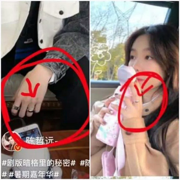 Fan còn soi ra cả nhẫn đôi của hai người (Ảnh: Internet)