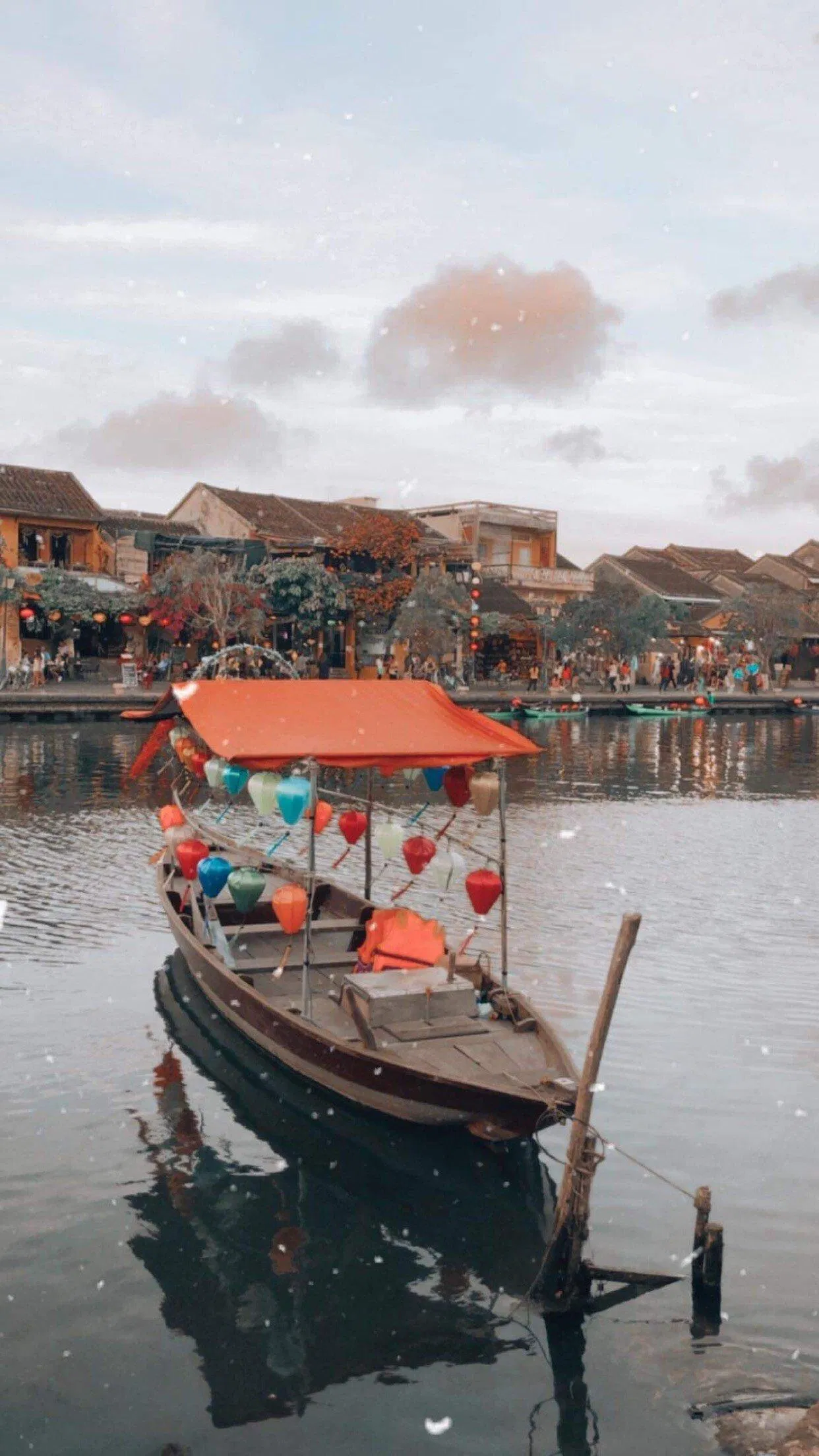 Bến Thuyền sông Thu Bồn. (Ảnh: Kim Cúc)