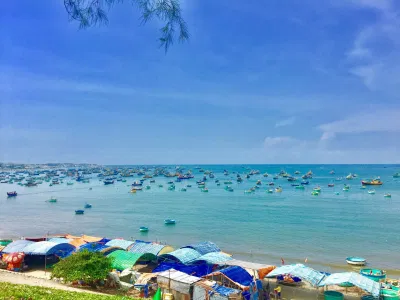 Làng chài Mũi Né (Ảnh: Kim Cúc). Làng chài Mũi Né (Ảnh: Kim Cúc).