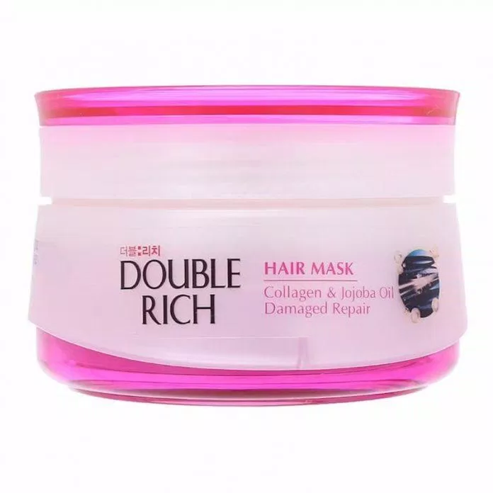 Kem ủ tóc Double Rich Hair Mask Collagen & Jojoba Oil Damaged Repair giúp mái tóc chắc khỏe óng mượt (Nguồn: internet)