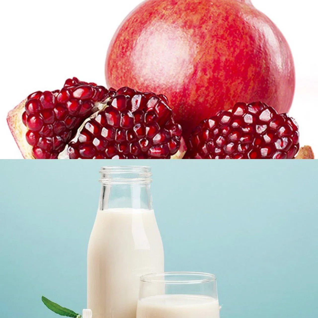 Hỗn hợp lưu và sữa tươi giúp môi hồng hào (Nguồn: Internet)