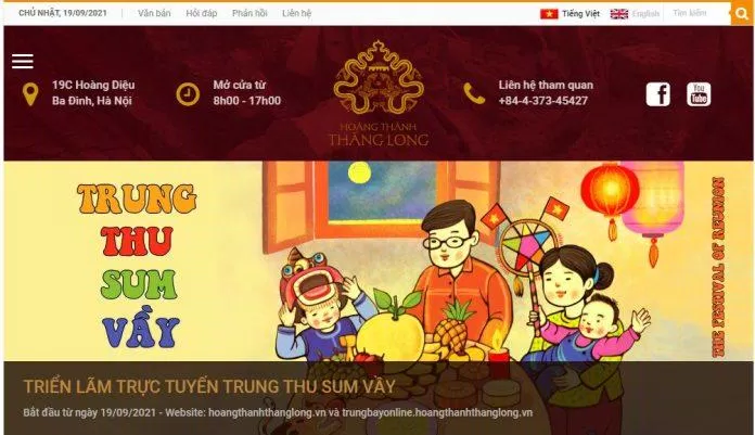 Trang chủ Hoàng Thành Thăng Long (Ảnh: Internet).