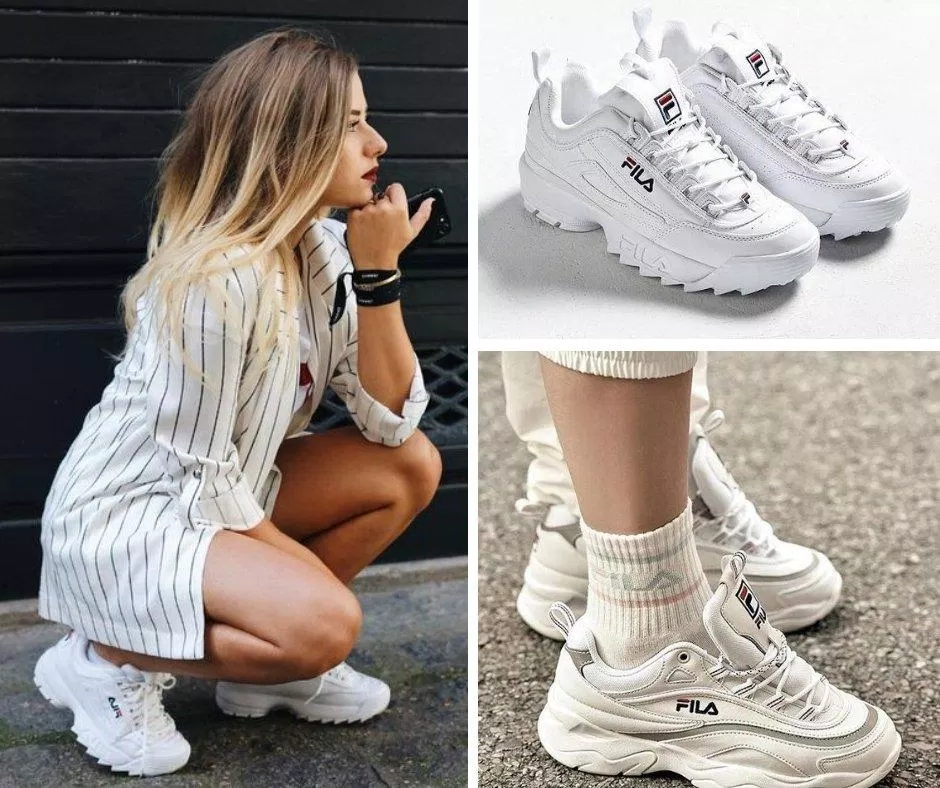 Giày sneaker trắng luôn là item không thể thiếu trong tủ đồ (ảnh: internet)