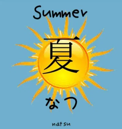 Natsu (夏) trong tiếng Nhật có nghĩa là mùa hạ (Ảnh: Internet) Natsu (夏) trong tiếng Nhật có nghĩa là mùa hạ (Ảnh: Internet)