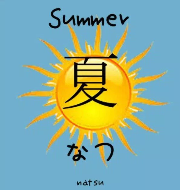 Natsu (夏) trong tiếng Nhật có nghĩa là mùa hạ (Ảnh: Internet)
