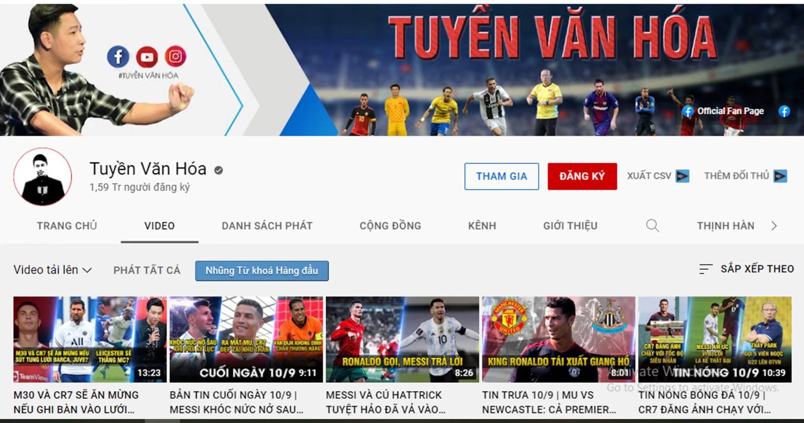 Kênh Vlog Tuyền Văn Hóa với gần 1,6 triệu lượt sub (Nguồn: Internet).