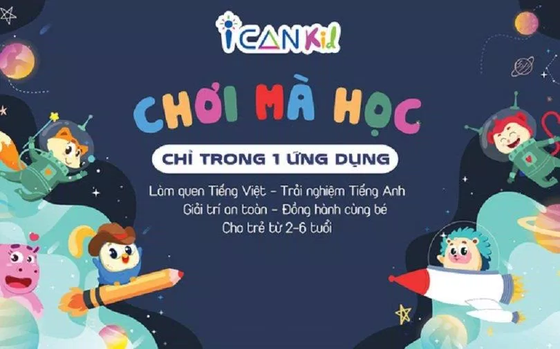 Ứng dụng ICANKid - Chơi mà Học (Ảnh: Internet).