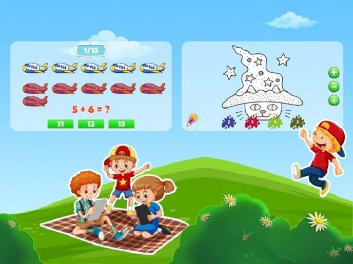 Ứng dụng có nhiều hoạt động giúp bé học hỏi kiến thức đa dạng (Ảnh: Internet). Ứng dụng có nhiều hoạt động giúp bé học hỏi kiến thức đa dạng (Ảnh: Internet).