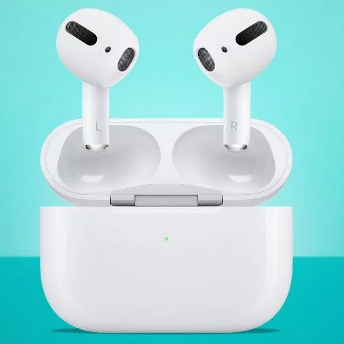 AirPods 3 và hộp sạc không dây (Ảnh: Internet). AirPods 3 và hộp sạc không dây (Ảnh: Internet).