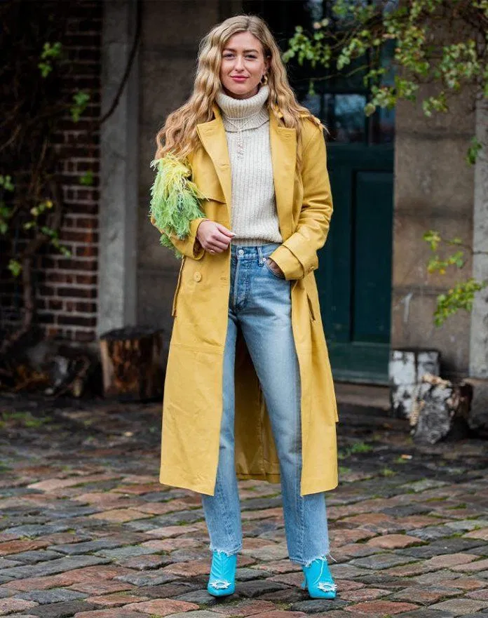 Mix cùng jeans ống thắng (Nguồn: Internet)