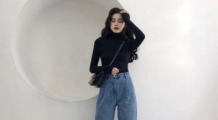 Thời thượng khi mix cùng jeans ống thẳng (Nguồn: Internet)