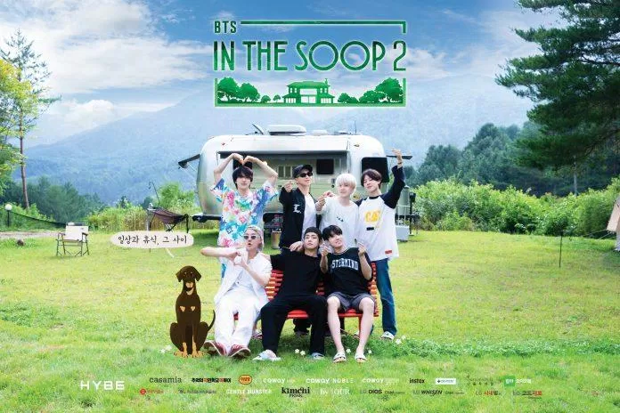 Chú chó bí ẩn xuất hiện trong poster BTS In The Soop mùa 2. (Ảnh: Internet)