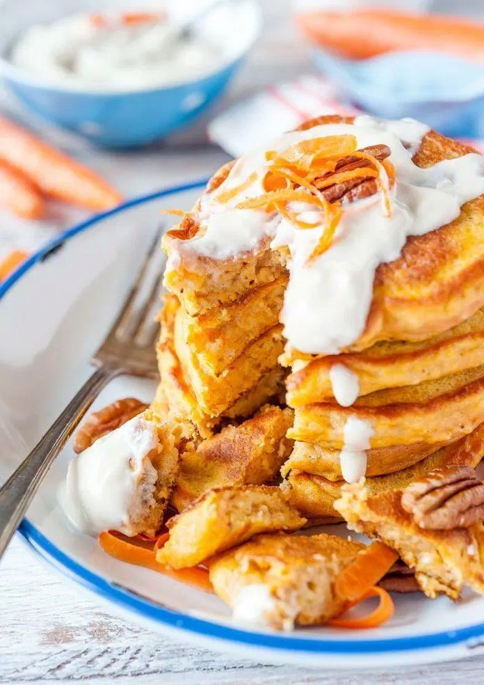 Pancake cà rốt - tốt cho sức khoẻ (Nguồn: Internet). Pancake cà rốt - tốt cho sức khoẻ (Nguồn: Internet).