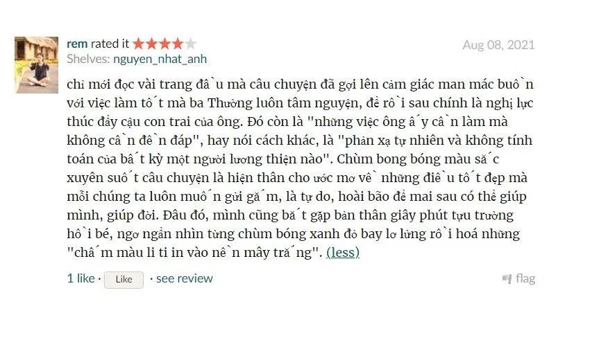 Đánh giá của độc giả trên Tiki. (ảnh: BlogAnChoi)