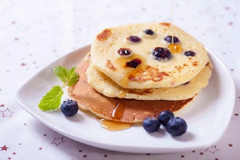 Bánh pancake với quả việt quất (Ảnh: Internet).