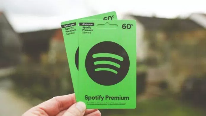 Thẻ quà tặng Spotify Premium (Ảnh: Internet)