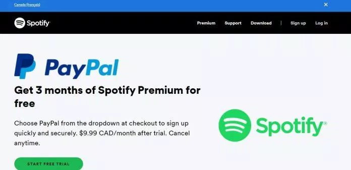 Đăng ký bằng PayPal, bạn sẽ nhận được 3 tháng Premium miễn phí (Ảnh: Internet)