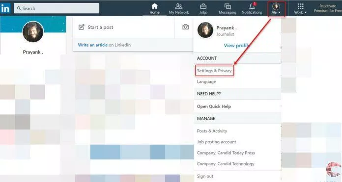 Cài đặt tài khoản LinkedIn (Ảnh: Internet). Cài đặt tài khoản LinkedIn (Ảnh: Internet).