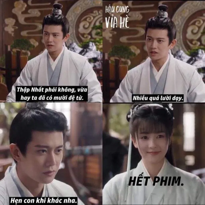 Thứ tự cũng quan trọng lắm đó, ta chỉ nhận mười đồ đệ thôi (Ảnh: Hậu cung vỉa hè)