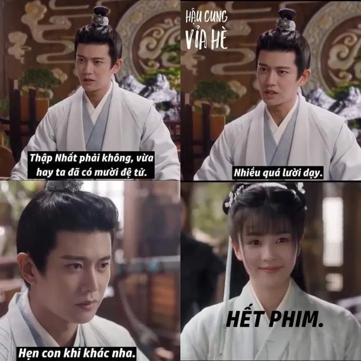 Thứ tự cũng quan trọng lắm đó, ta chỉ nhận mười đồ đệ thôi (Ảnh: Hậu cung vỉa hè)