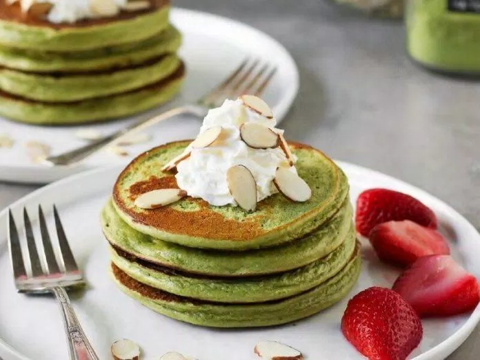 Pancake matcha yến mạch cho team nghiện trà xanh (Nguồn: Internet).