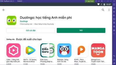Duolingo là ứng dụng học ngoại ngữ hoàn toàn miễn phí (Nguồn: Internet) Duolingo là ứng dụng học ngoại ngữ hoàn toàn miễn phí (Nguồn: Internet)