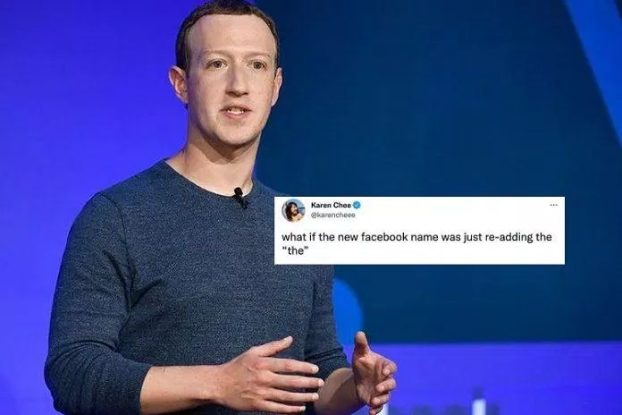 Thêm "the" vào để thành "Thefacebook", thực chất chính là tên gọi cũ của Facebook lúc mới thành lập (Ảnh: Internet).