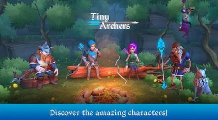 Game bắn cung cho điện thoại Tiny Archers (Ảnh: Internet).