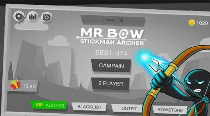 Game bắn cung cho điện thoại Mr Bow (Ảnh: Internet).