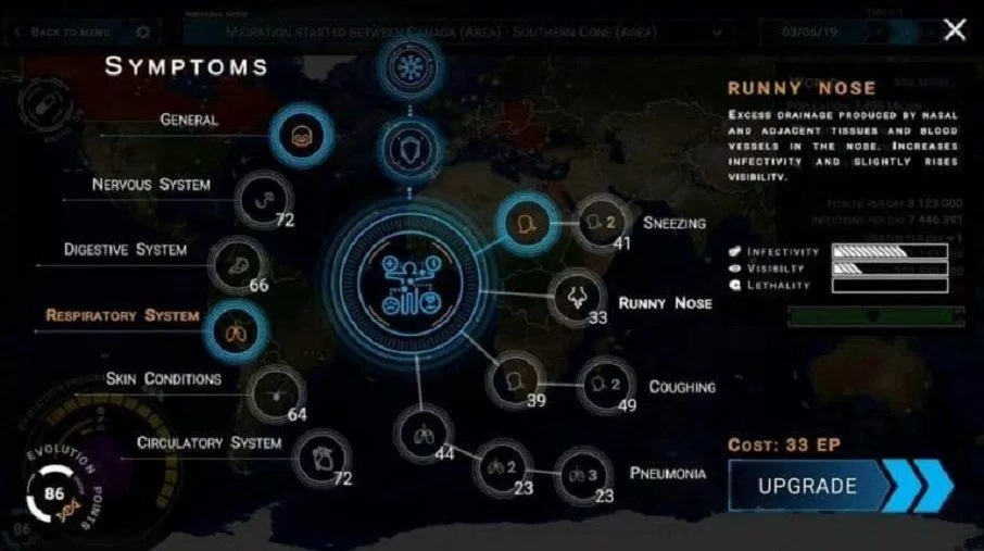 Game mô phỏng dịch bệnh Outbreak – Infect The World (Ảnh: Internet). Game mô phỏng dịch bệnh Outbreak – Infect The World (Ảnh: Internet).