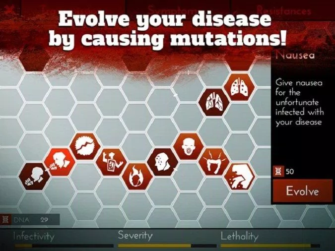Game mô phỏng dịch bệnh Infection Bio War (Ảnh: Internet).