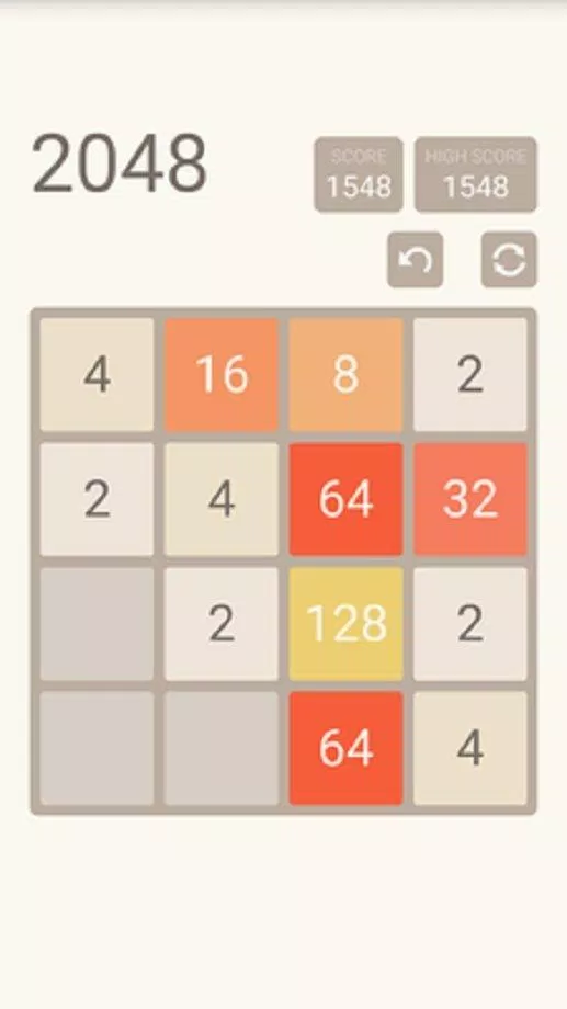 Game 2048 bản gốc cho điện thoại (Ảnh: Internet). Game 2048 bản gốc cho điện thoại (Ảnh: Internet).