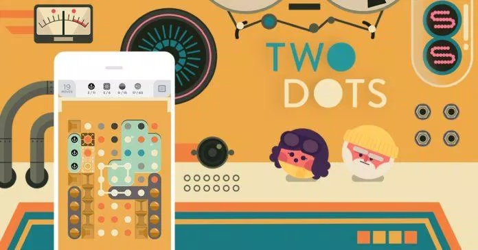 Game giải đố Two Dots cho điện thoại (Ảnh: Internet).