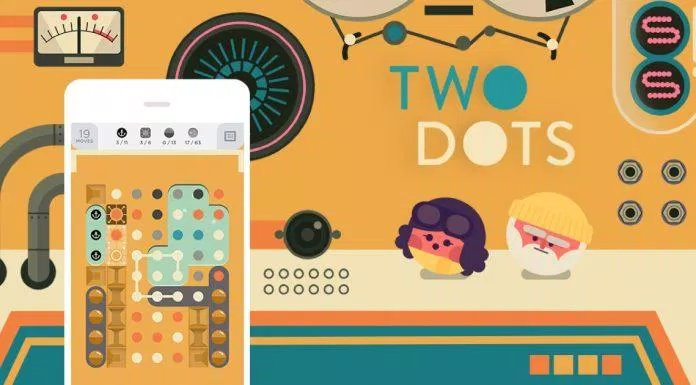 Game giải đố Two Dots cho điện thoại (Ảnh: Internet).