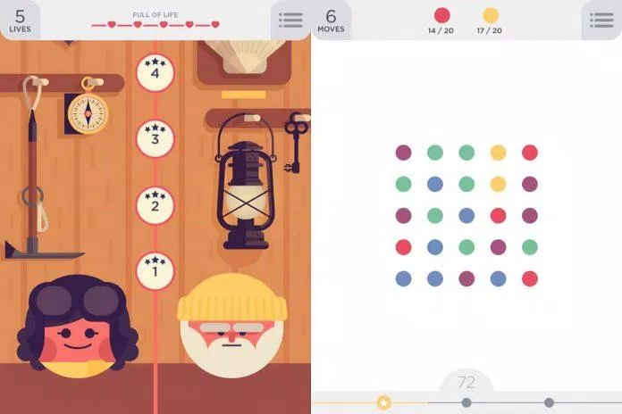 Game giải đố Two Dots cho điện thoại (Ảnh: Internet). Game giải đố Two Dots cho điện thoại (Ảnh: Internet).