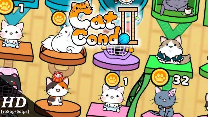 Game nuôi thú cưng Cat Condo trên điện thoại (Ảnh: Internet).