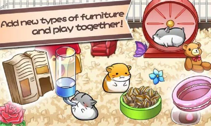 Game nuôi thú cưng Hamster Life trên điện thoại (Ảnh: Internet).