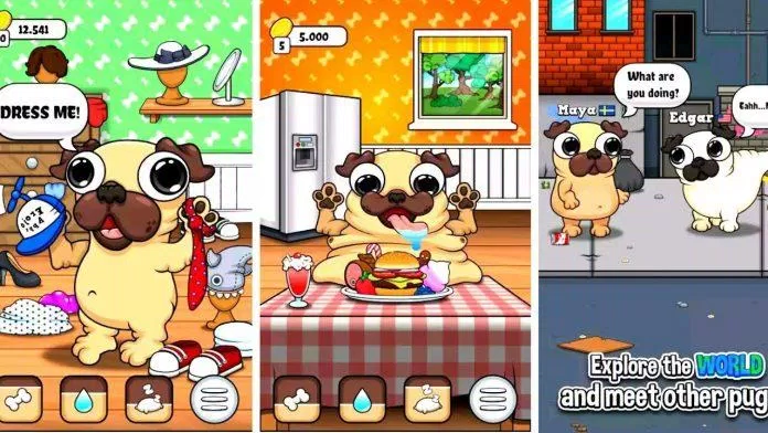 Game nuôi thú cưng Pug – My virtual pet dog (Ảnh: Internet).