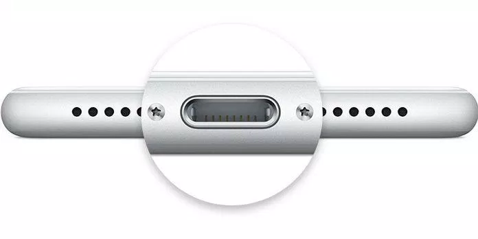 Cổng sạc Lightning đặc trưng của iPhone (Ảnh: Internet). Cổng sạc Lightning đặc trưng của iPhone (Ảnh: Internet).