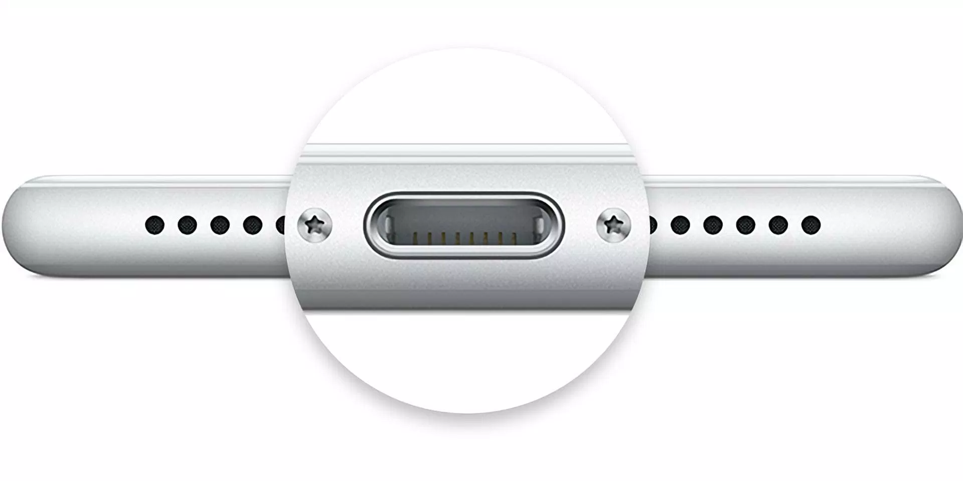 Cổng sạc Lightning đặc trưng của iPhone (Ảnh: Internet). Cổng sạc Lightning đặc trưng của iPhone (Ảnh: Internet).